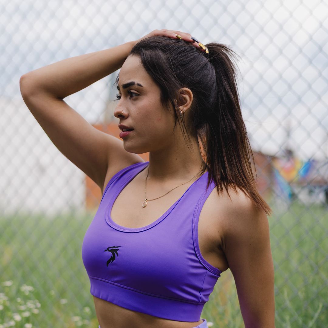 WOMEN'S GENESIS SPORTS BRA - LILAC