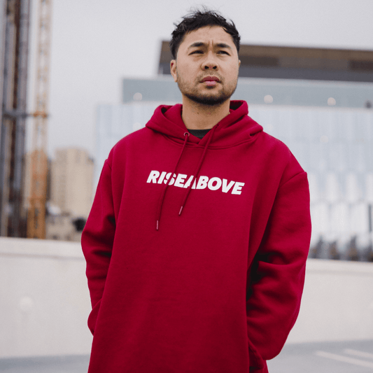 BFTA HOODIE (UNISEX) - BURGUNDY - Riseabove Apparel Inc