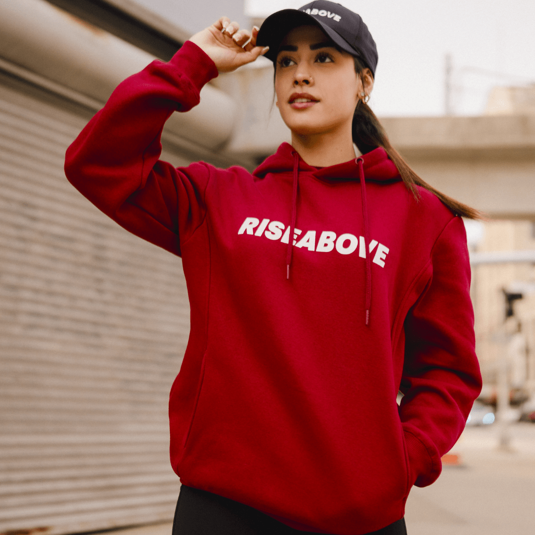 BFTA HOODIE (UNISEX) - BURGUNDY - Riseabove Apparel Inc