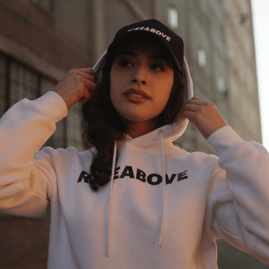 BFTA HOODIE (UNISEX) - WHITE - Riseabove Apparel Inc