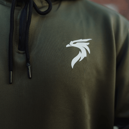 MEN'S GENESIS HOODIE - ARMY GREEN - Riseabove Apparel Inc