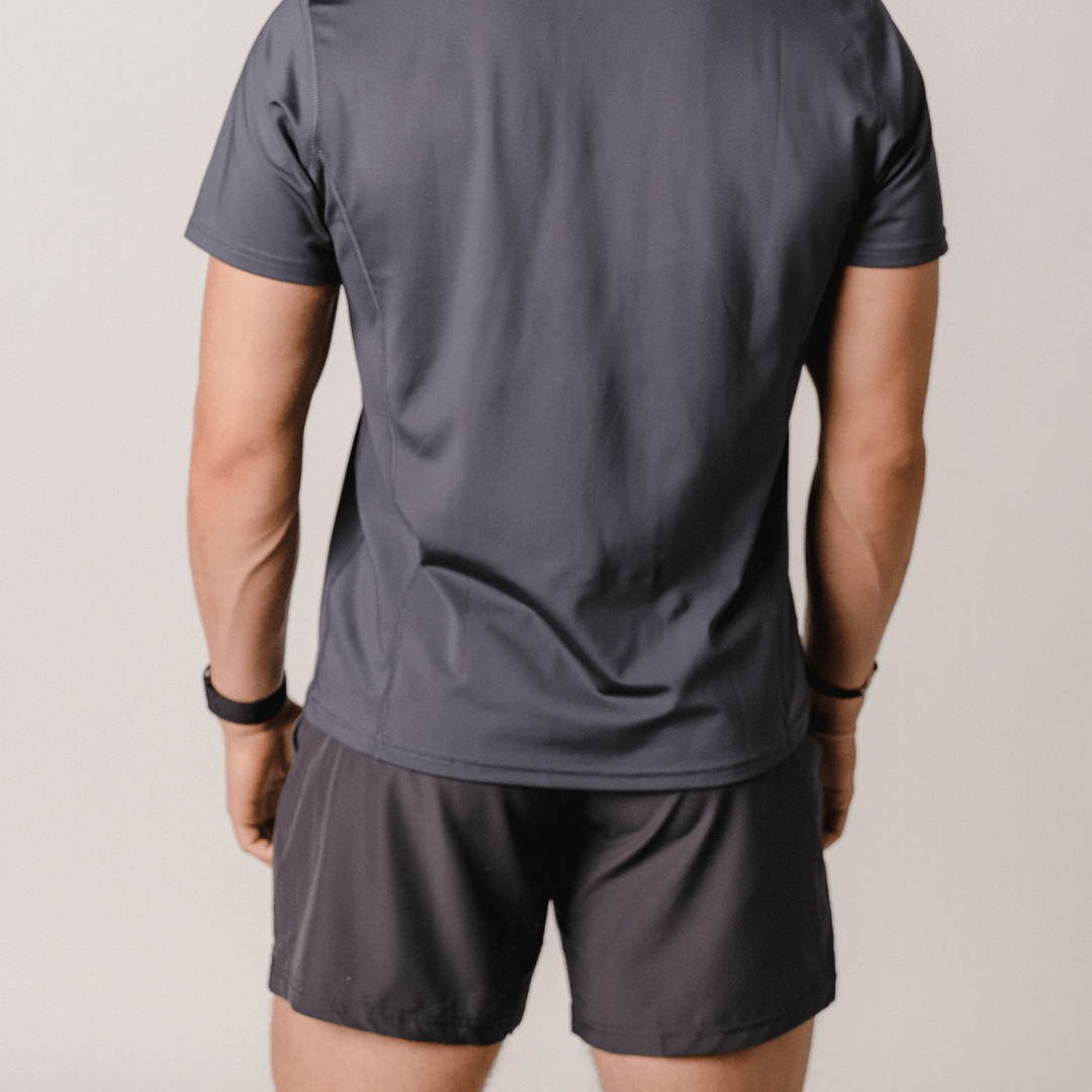 MEN'S VALOR PERFORMANCE SHORTS - ASPHALT - Riseabove Apparel Inc