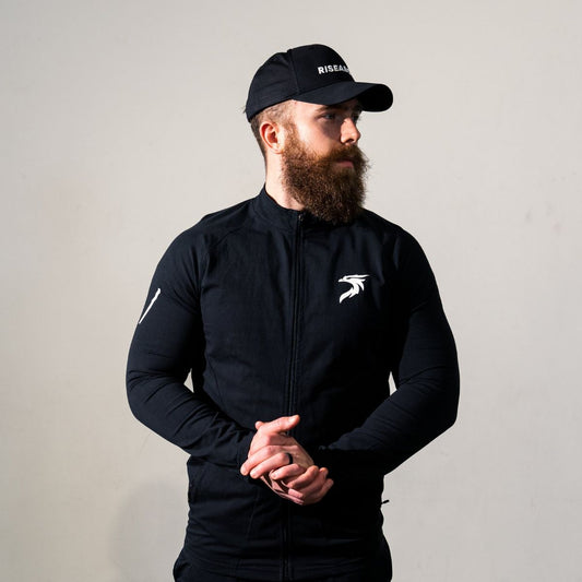 MEN'S VALOR ZIP UP - BLACK - Riseabove Apparel Inc