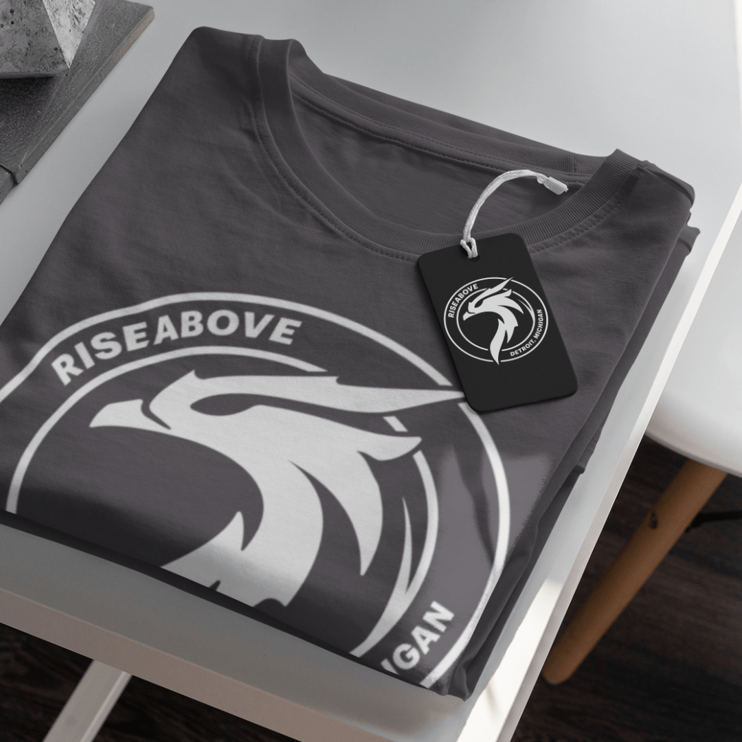 PHOENIX T - SHIRT (UNISEX) - GRAPHITE BLACK - Riseabove Apparel Inc