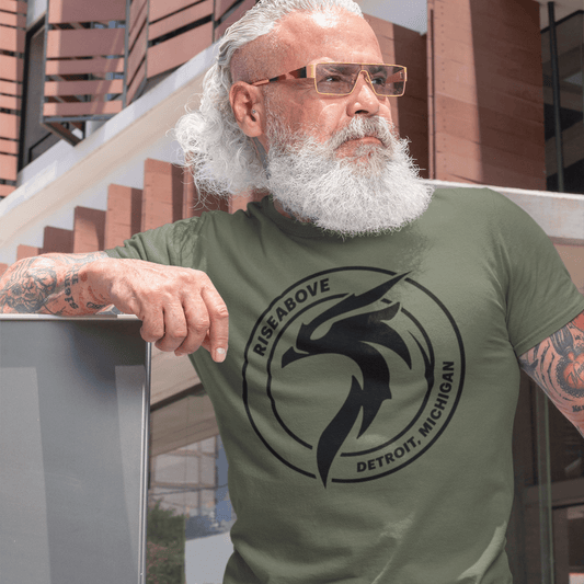 PHOENIX T - SHIRT (UNISEX) - MILITARY GREEN - Riseabove Apparel Inc