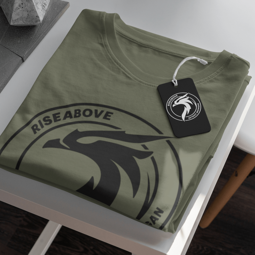 PHOENIX T - SHIRT (UNISEX) - MILITARY GREEN - Riseabove Apparel Inc