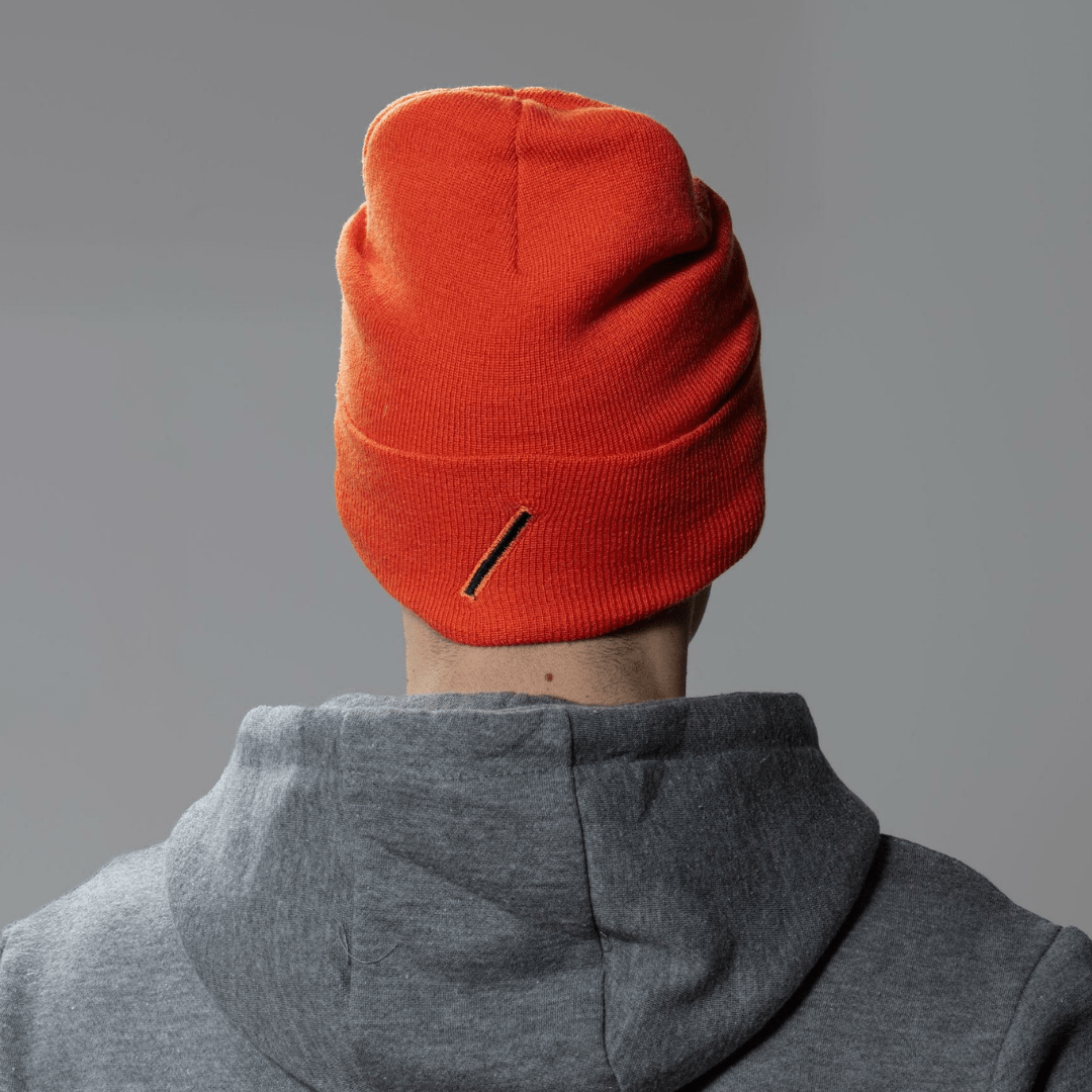 R1 BEANIE (UNISEX) - ORANGE - Riseabove Apparel Inc