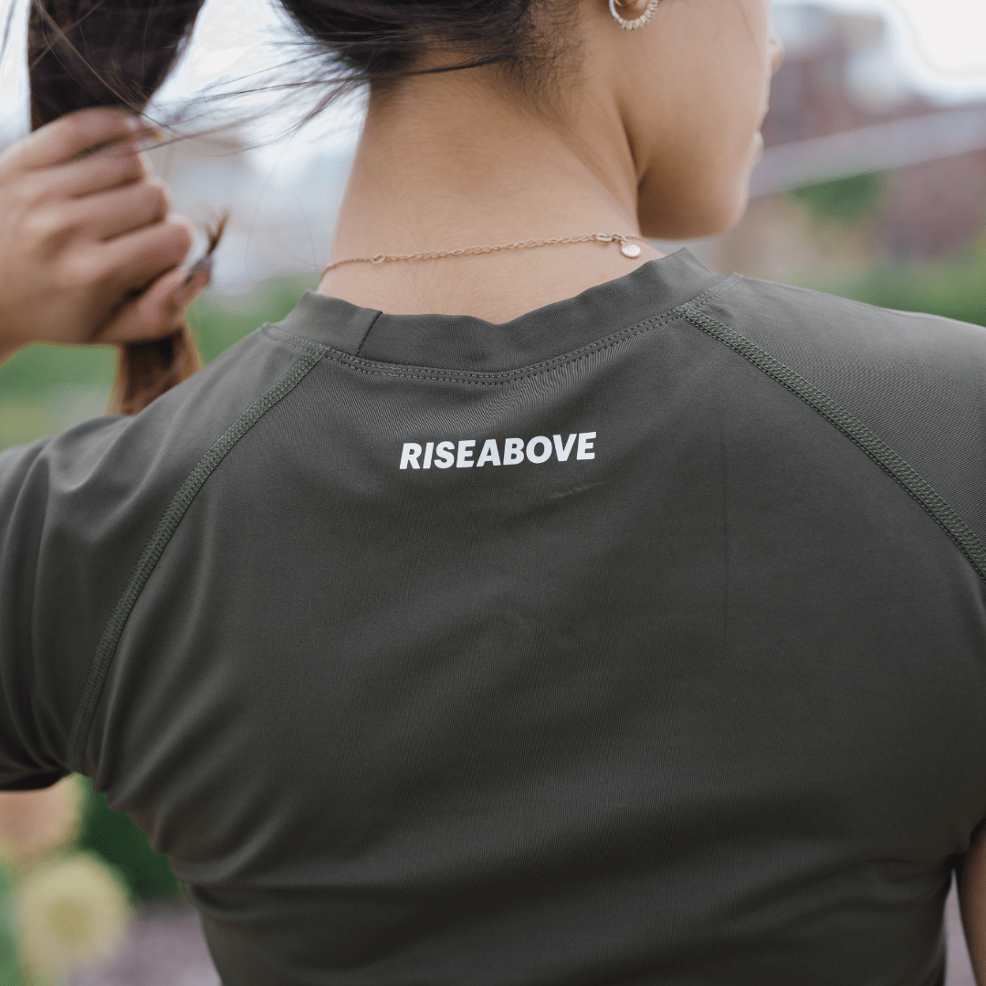 WOMEN'S VALOR PERFORMANCE SHIRT - ARMY GREEN - Riseabove Apparel Inc