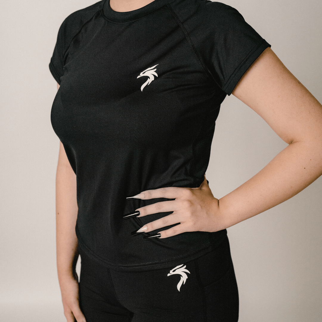 WOMEN'S VALOR PERFORMANCE SHIRT - BLACK - Riseabove Apparel Inc