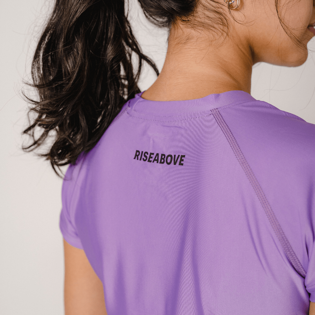 WOMEN'S VALOR PERFORMANCE SHIRT - LILAC - Riseabove Apparel Inc